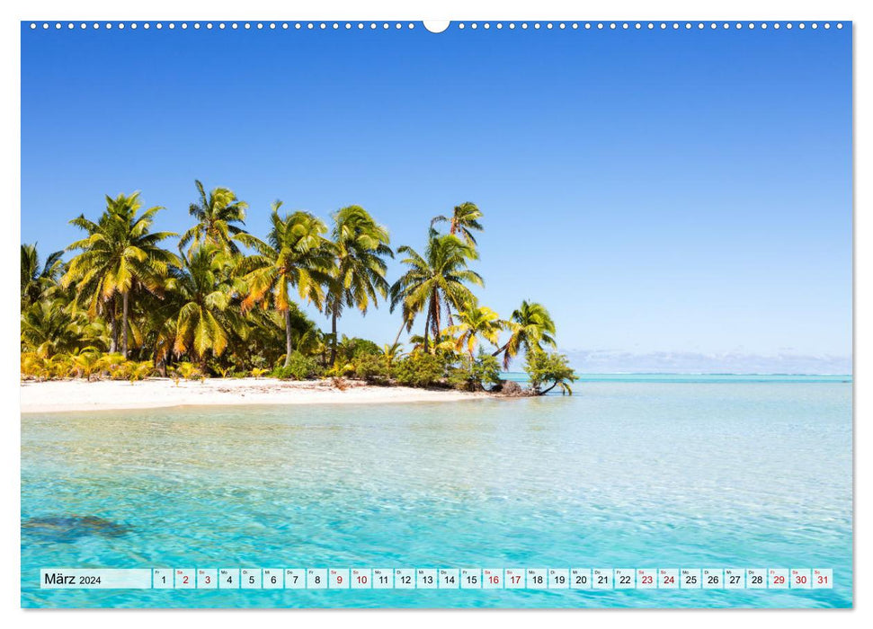 Îles des Mers du Sud - Un voyage au paradis (Calvendo Premium Wall Calendar 2024) 