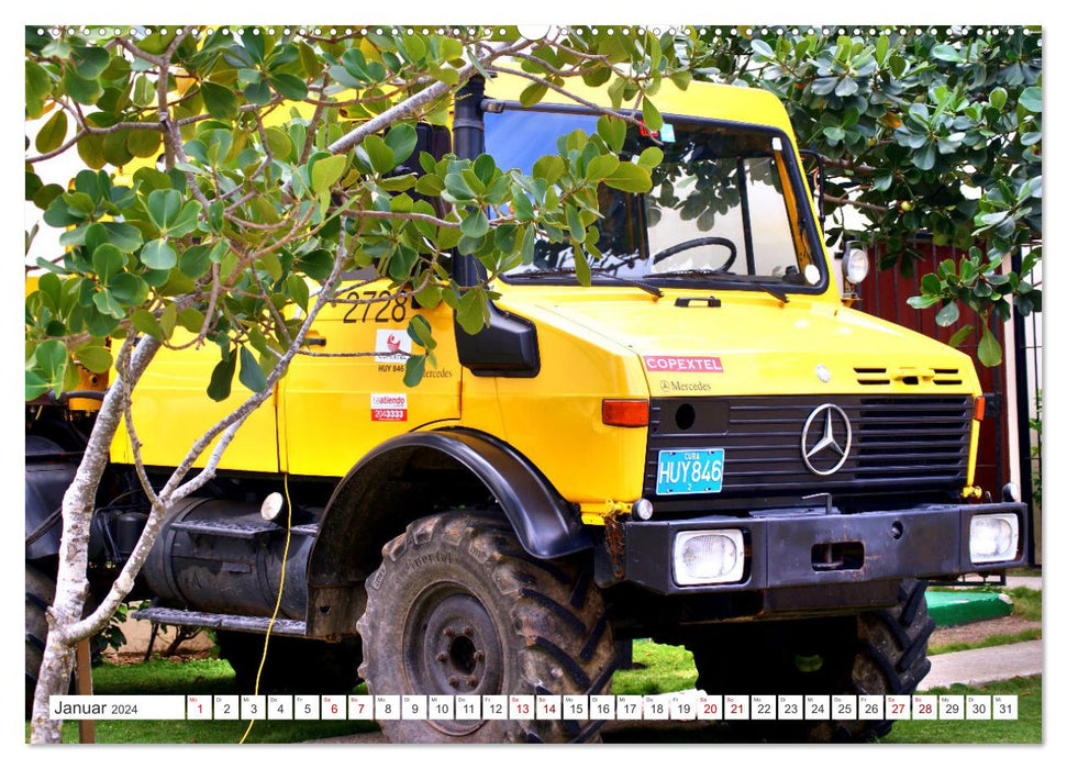 Stern-Mobile - véhicules utilitaires de Mercedes-Benz à Cuba (Calendrier mural CALVENDO Premium 2024)