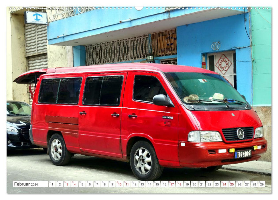 Stern-Mobile - véhicules utilitaires de Mercedes-Benz à Cuba (Calendrier mural CALVENDO Premium 2024)