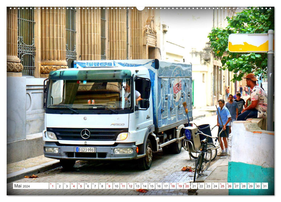 Stern-Mobile - véhicules utilitaires de Mercedes-Benz à Cuba (Calendrier mural CALVENDO Premium 2024)
