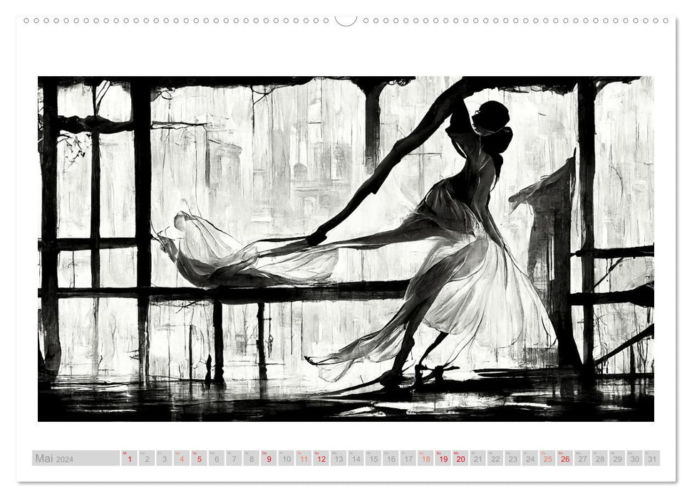 Ballerine romantique (calendrier mural CALVENDO 2024) 
