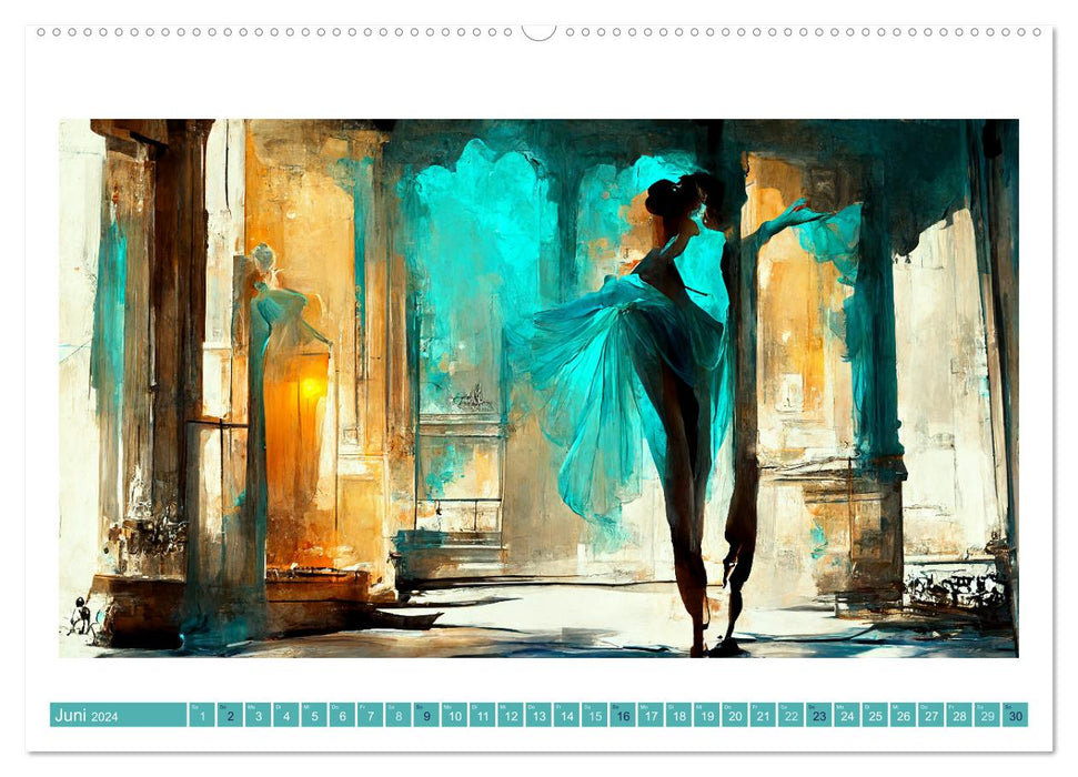 Romatic Ballerina (CALVENDO Wandkalender 2024)