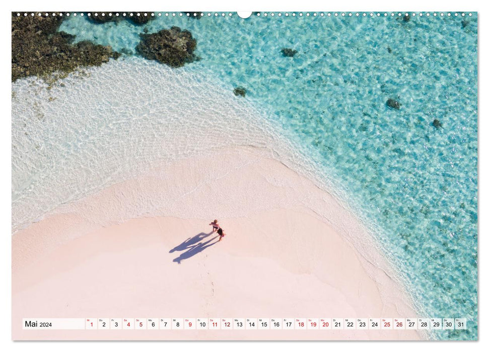 Malediven - Reise in ein Naturparadies (CALVENDO Premium Wandkalender 2024)