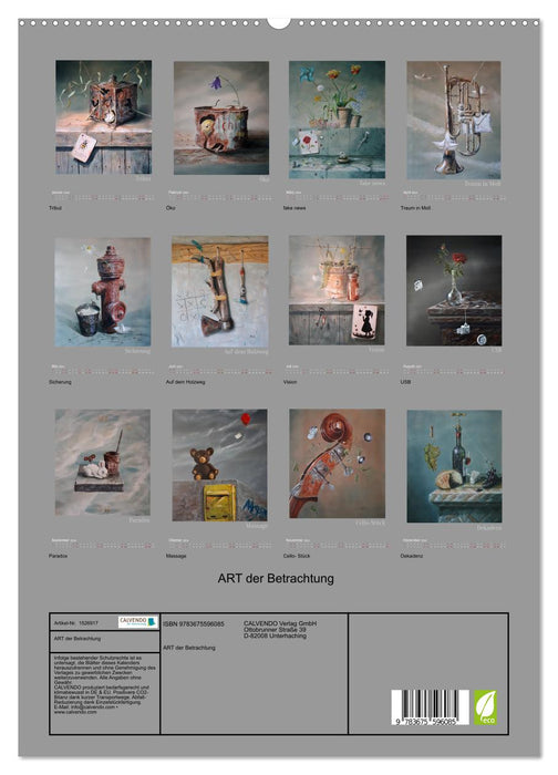 ART der Betrachtung (CALVENDO Premium Wandkalender 2024)