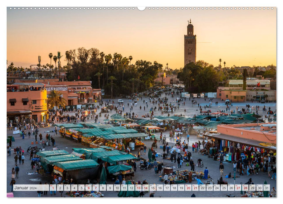 Marokko – Wahrzeichen und Kultur (CALVENDO Premium Wandkalender 2024)