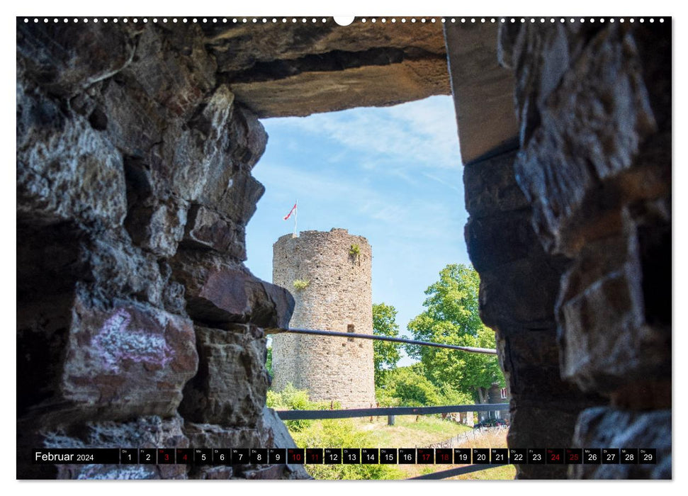 Blankenberg Burg und Stadt (CALVENDO Premium Wandkalender 2024)