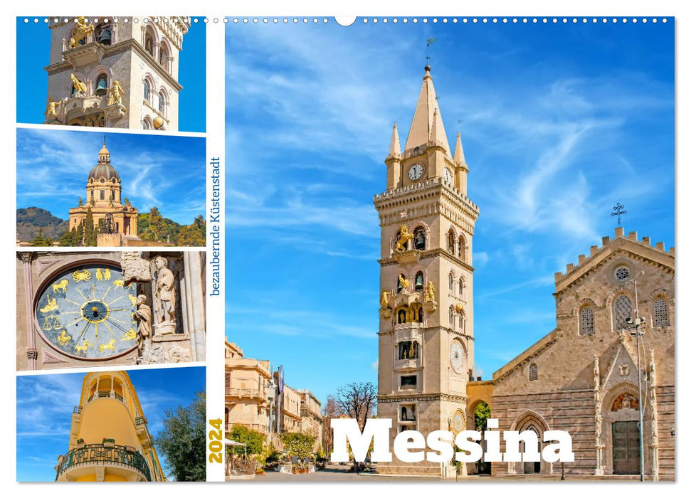 Messina - bezaubernde Küstenstadt (CALVENDO Wandkalender 2024)