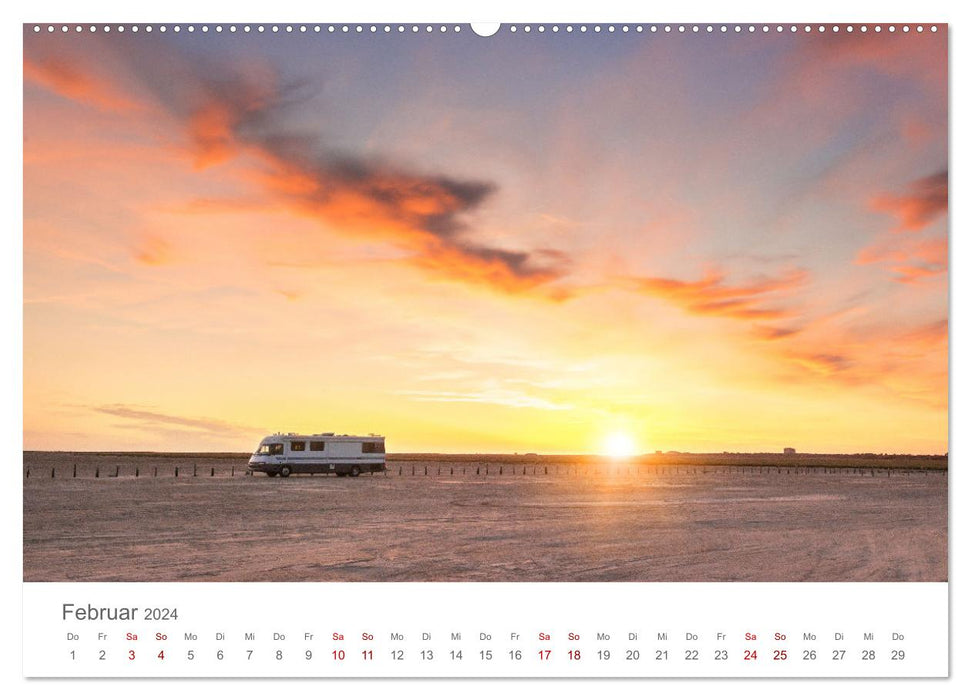 Adventure motorhome - camping, vanlife, road trips (CALVENDO wall calendar 2024) 