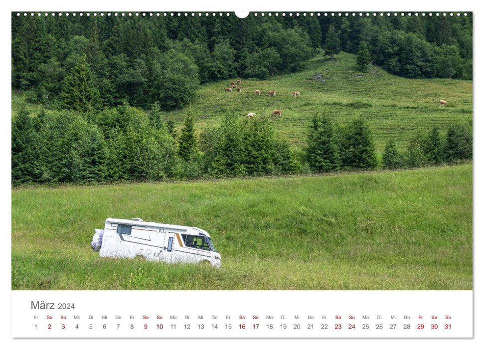 Adventure motorhome - camping, vanlife, road trips (CALVENDO wall calendar 2024) 