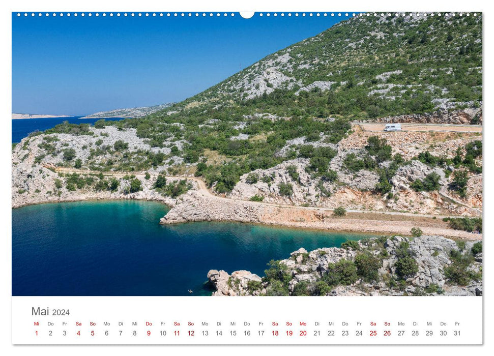 Adventure motorhome - camping, vanlife, road trips (CALVENDO wall calendar 2024) 