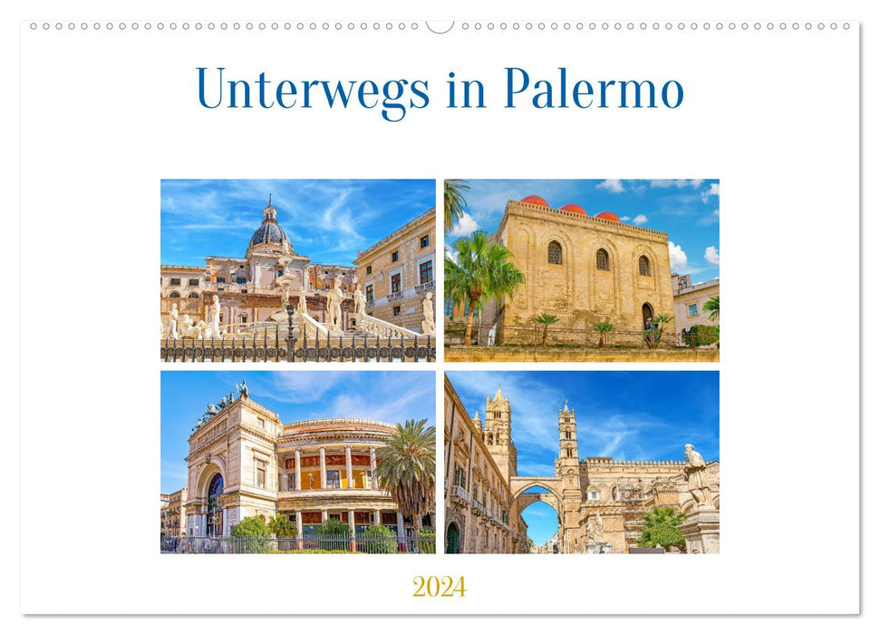 Unterwegs in Palermo (CALVENDO Wandkalender 2024)