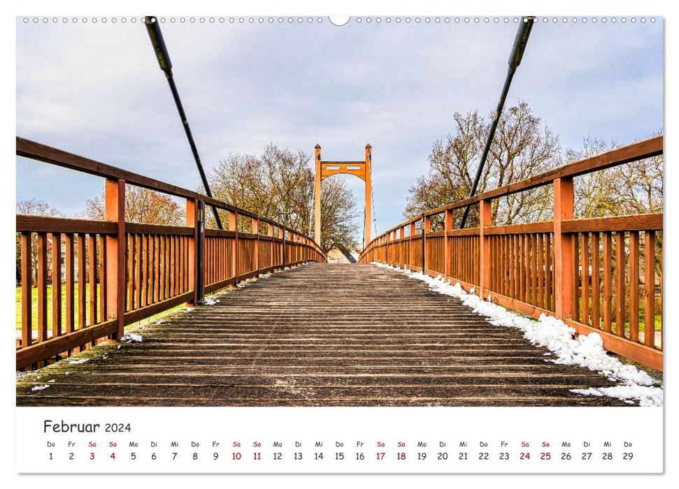 Anklam and surroundings (CALVENDO Premium Wall Calendar 2024) 