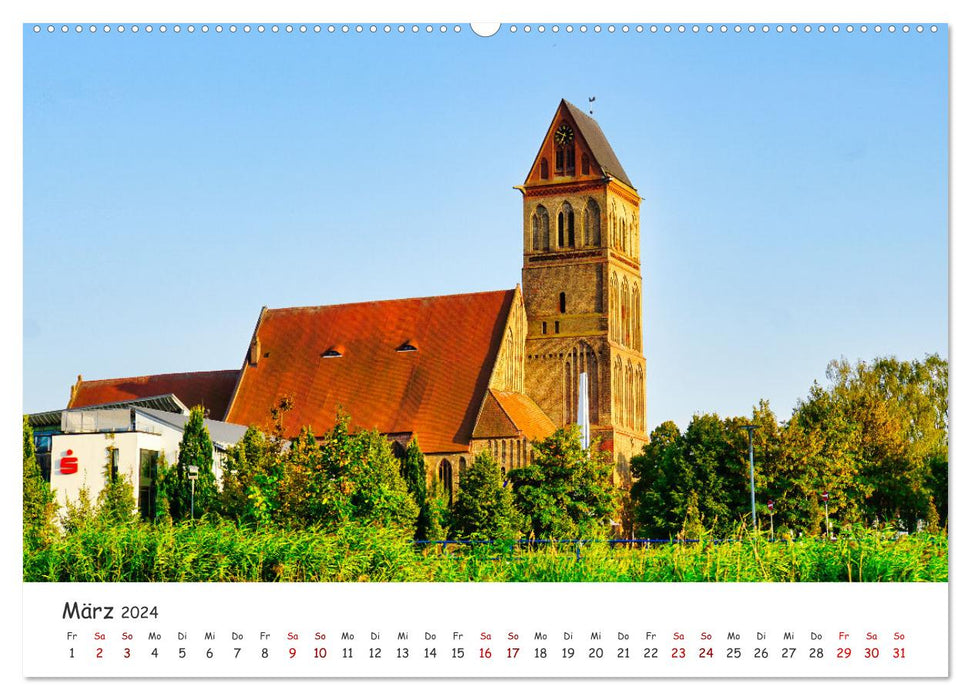 Anklam and surroundings (CALVENDO Premium Wall Calendar 2024) 