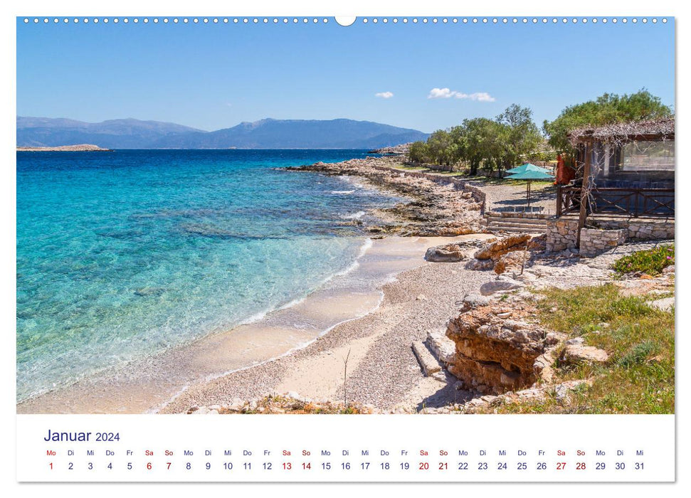 Insel Chalki (CALVENDO Premium Wandkalender 2024)