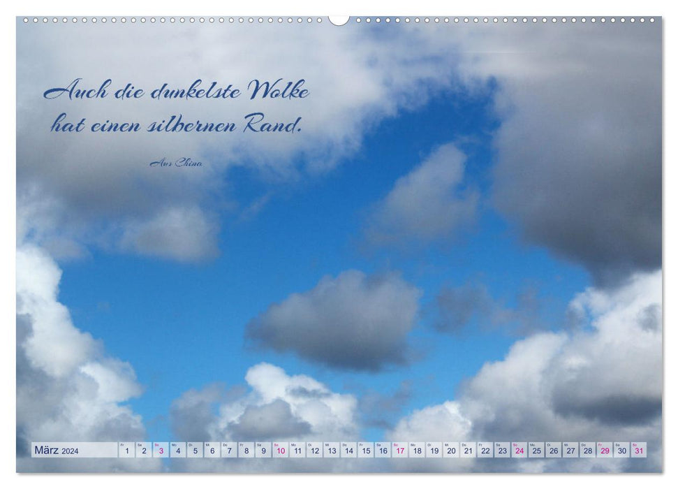 The clouds: "Actors of the skies" (CALVENDO Premium Wall Calendar 2024) 
