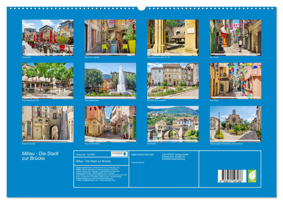 Millau - The City to the Bridge (CALVENDO Premium Wall Calendar 2024) 