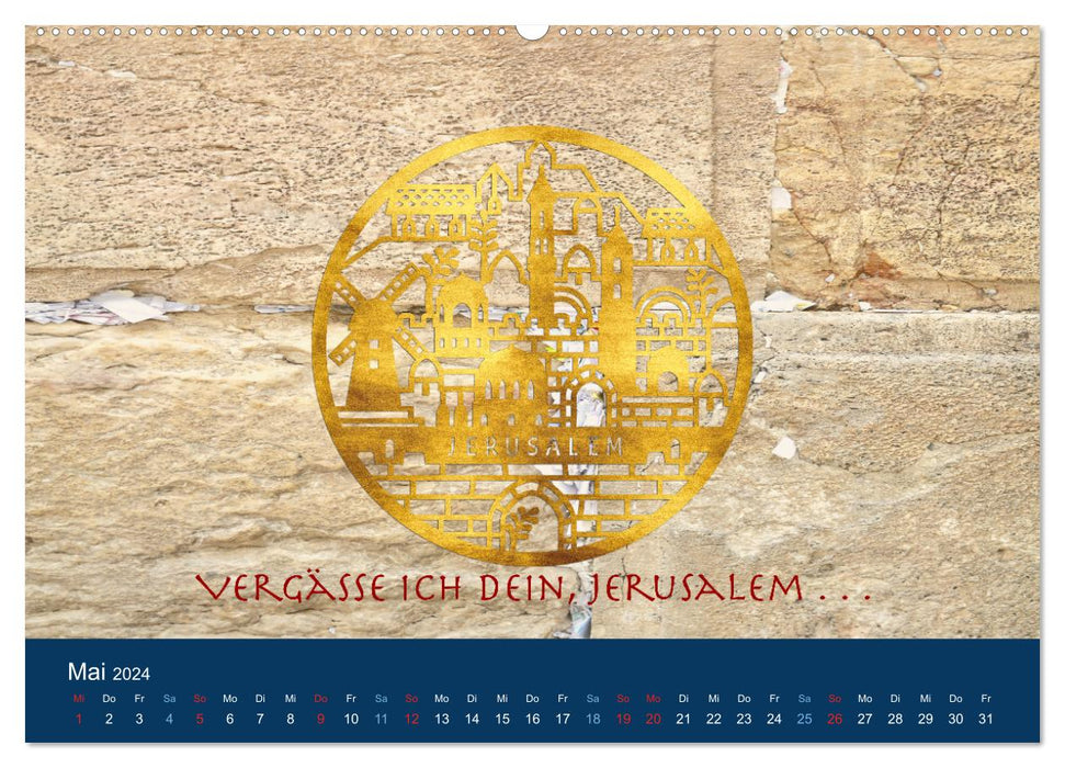 Geliebtes Jerusalem (CALVENDO Wandkalender 2024)