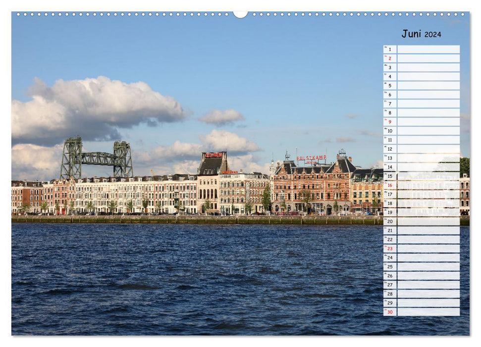 Boat and Bike Tour South Holland Birthday Calendar (CALVENDO Premium Wall Calendar 2024) 