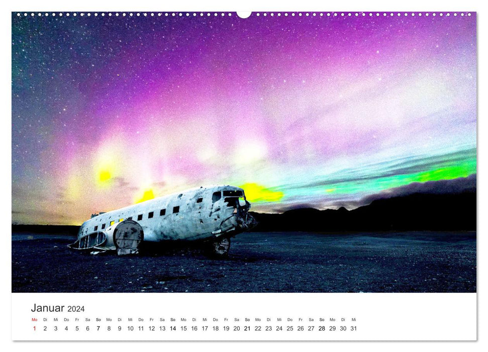 Northern lights - an impressive spectacle. (CALVENDO wall calendar 2024) 