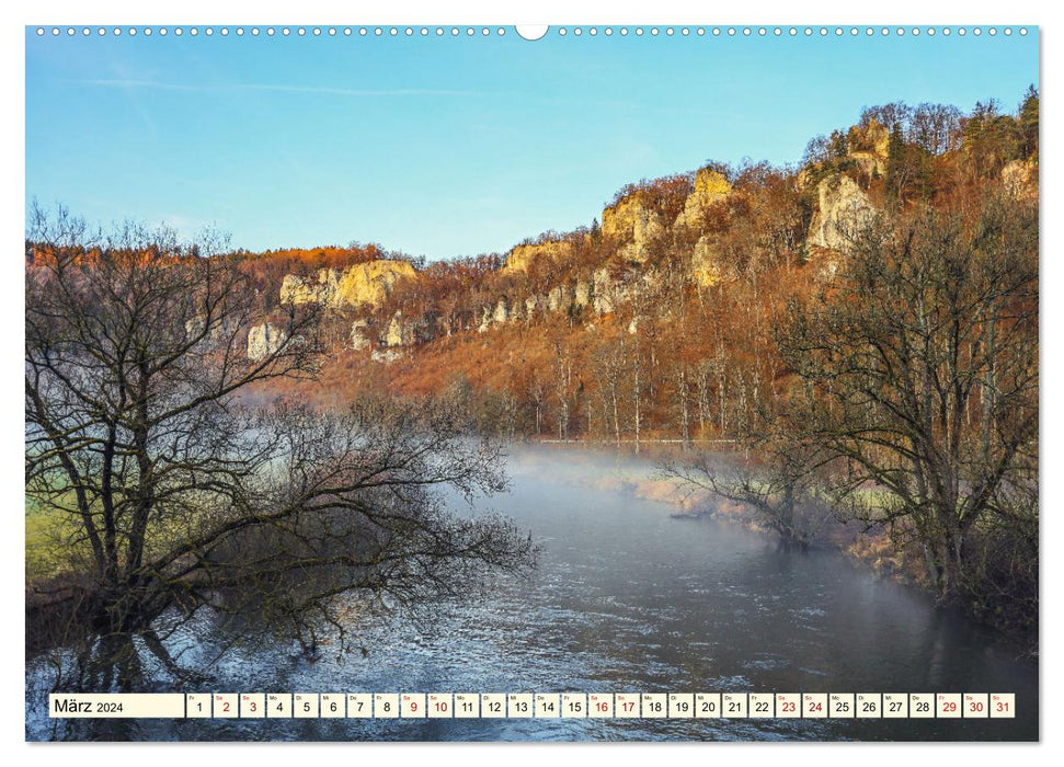Upper Danube Nature Park (CALVENDO Premium Wall Calendar 2024) 