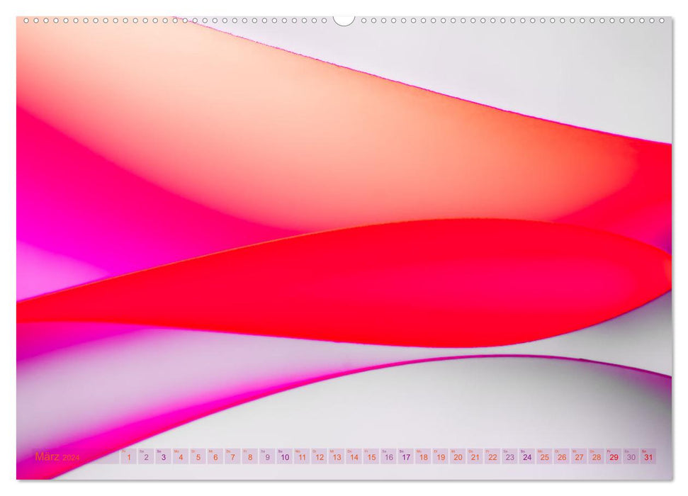Formen und Farben - Abstrakte Makrofotografie (CALVENDO Premium Wandkalender 2024)
