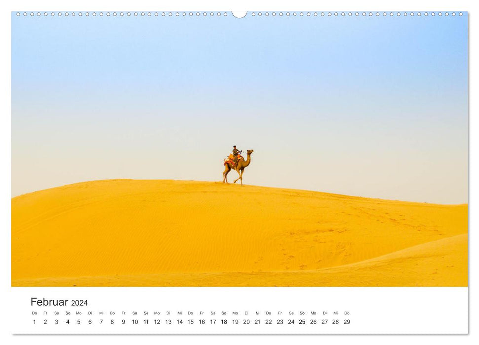 Camels - the true survivors of the desert. (CALVENDO wall calendar 2024) 
