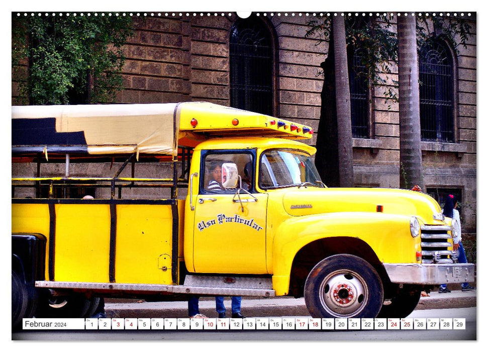 CHEVY POWER - Amerikanische Pickup Trucks in Kuba (CALVENDO Premium Wandkalender 2024)