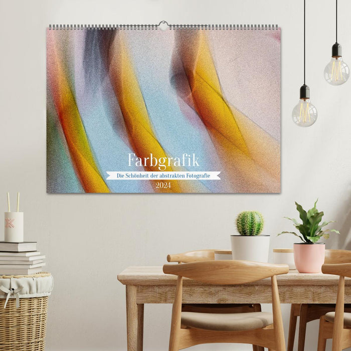 Color graphics - The beauty of abstract photography (CALVENDO wall calendar 2024) 