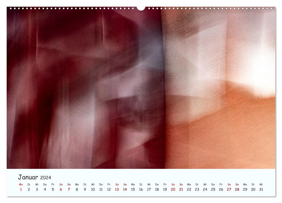 Farbgrafik - Die Schönheit der abstrakten Fotografie (CALVENDO Wandkalender 2024)