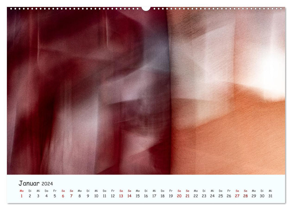 Color graphics - The beauty of abstract photography (CALVENDO wall calendar 2024) 