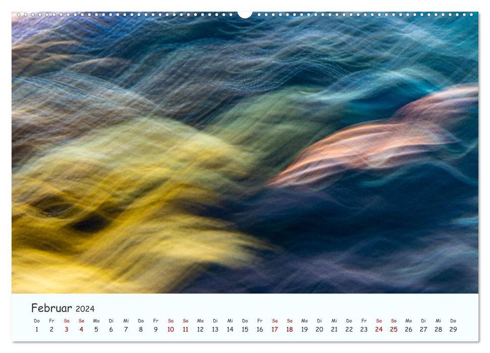 Farbgrafik - Die Schönheit der abstrakten Fotografie (CALVENDO Wandkalender 2024)