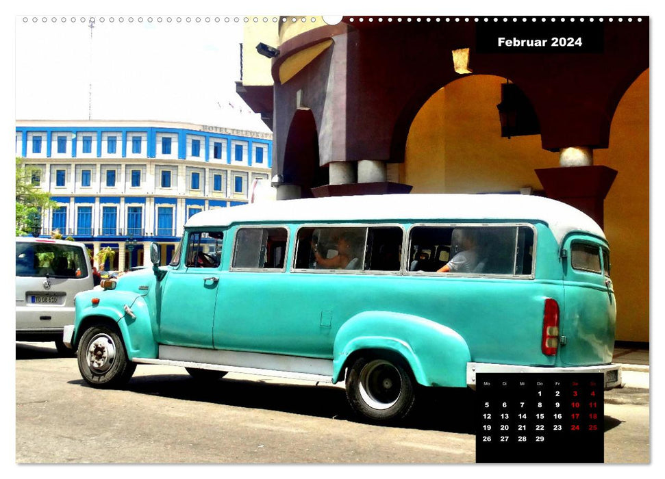 BusTalgie à Cuba (Calvendo Premium Calendrier mural 2024) 