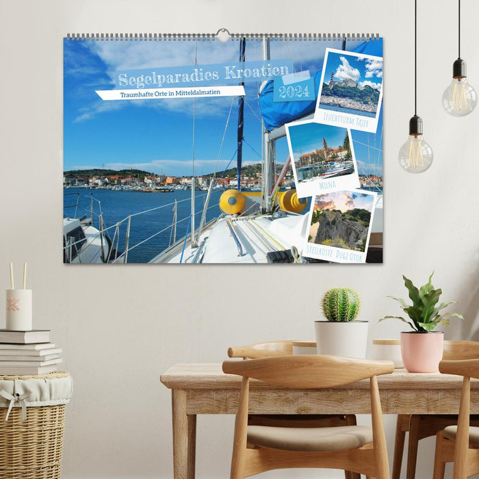 Sailing paradise Croatia (CALVENDO wall calendar 2024) 