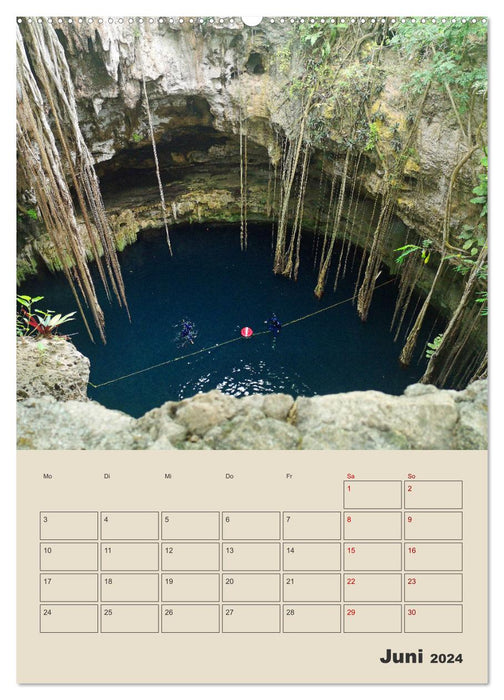 Mexiko Yucatán Terminplaner (CALVENDO Wandkalender 2024)