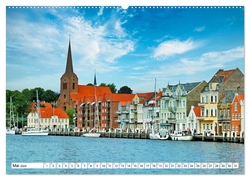 Choses à voir dans le sud du Danemark (Calendrier mural CALVENDO Premium 2024) 