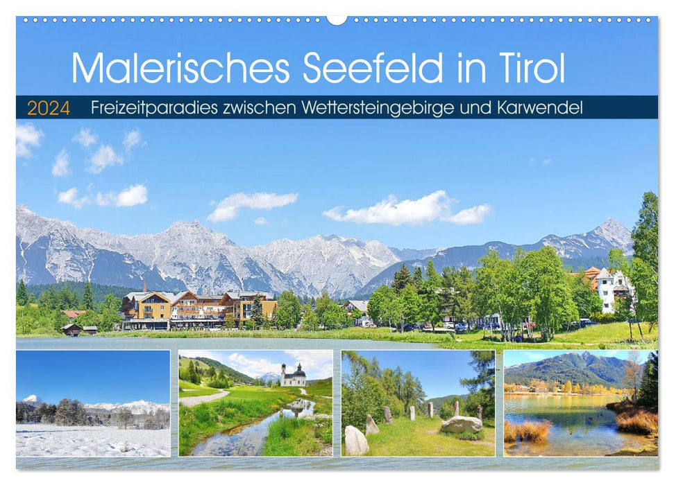 Malerisches Seefeld in Tirol (CALVENDO Wandkalender 2024)