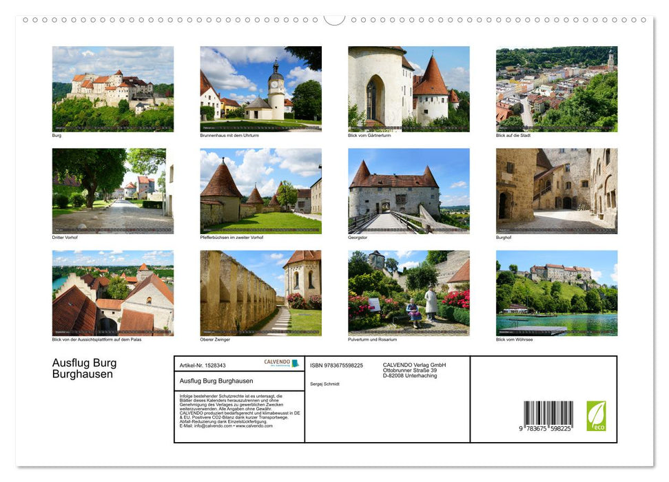 Ausflug Burg Burghausen (CALVENDO Premium Wandkalender 2024)