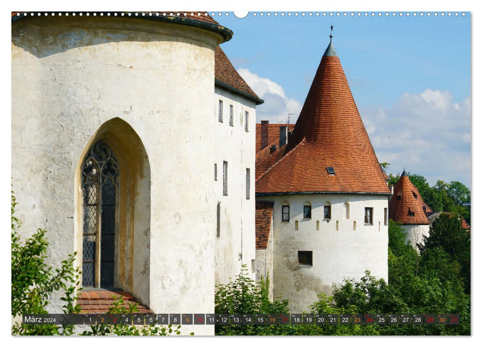 Excursion to Burghausen Castle (CALVENDO Premium Wall Calendar 2024) 