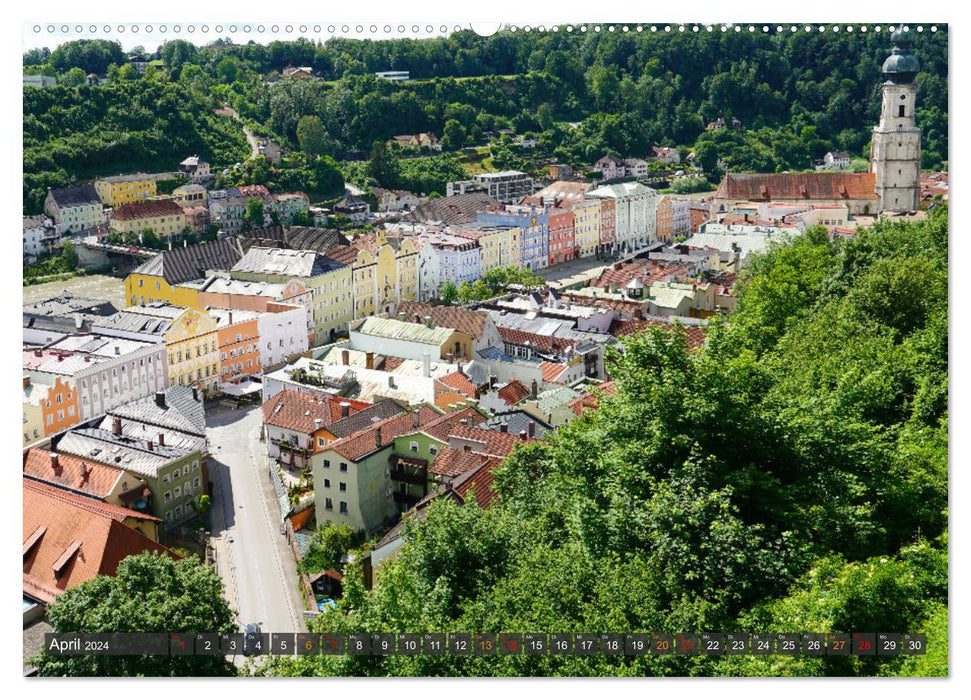 Excursion to Burghausen Castle (CALVENDO Premium Wall Calendar 2024) 