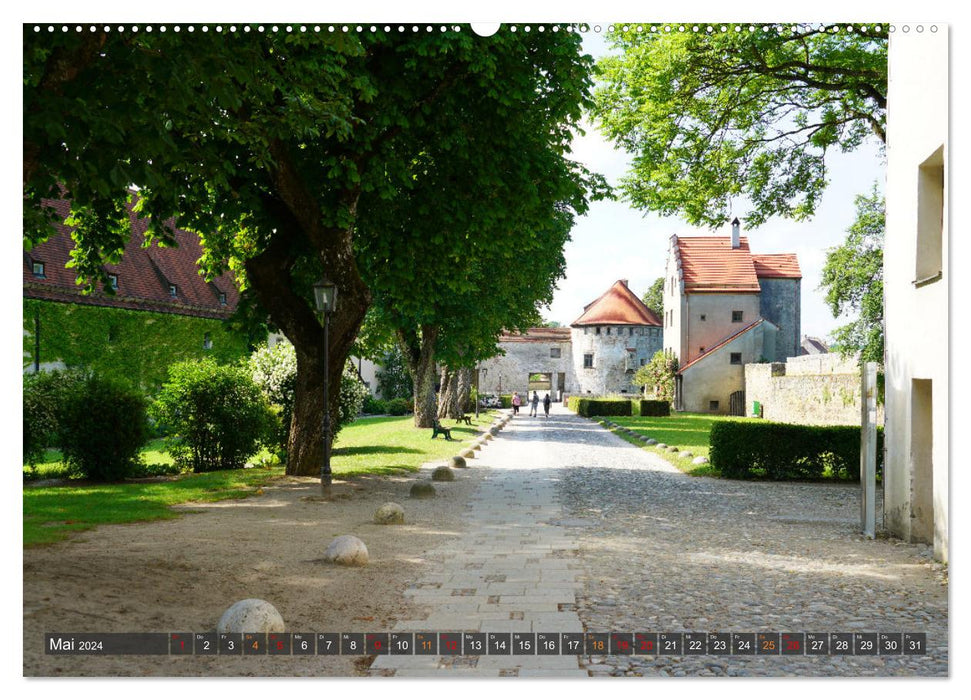 Excursion to Burghausen Castle (CALVENDO Premium Wall Calendar 2024) 