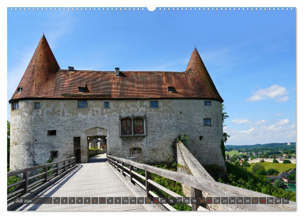 Excursion to Burghausen Castle (CALVENDO Premium Wall Calendar 2024) 