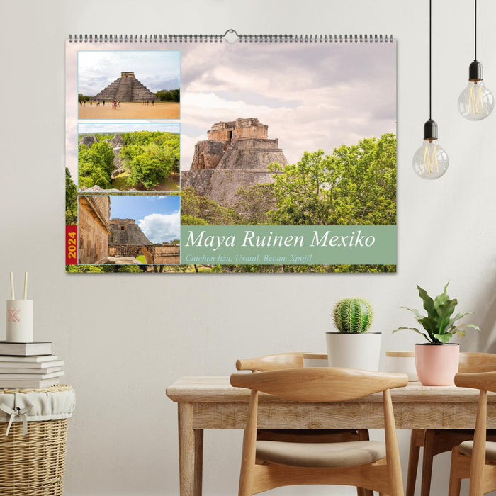 Ruines Mayas du Mexique (Calendrier mural CALVENDO 2024) 