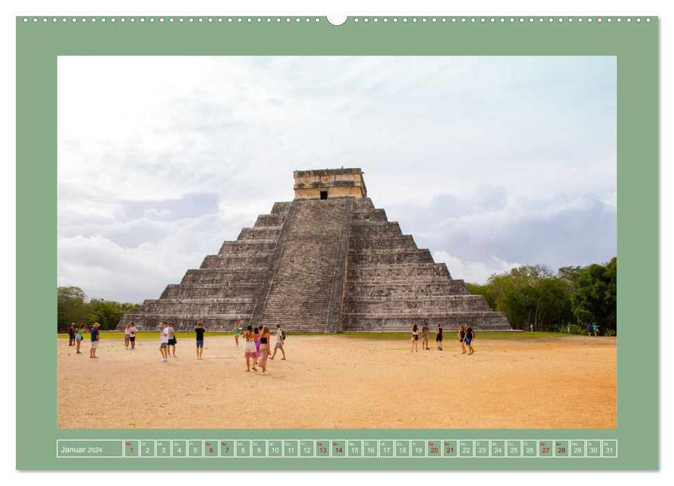 Ruines Mayas du Mexique (Calendrier mural CALVENDO 2024) 