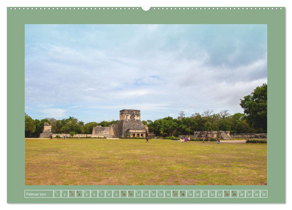 Ruines Mayas du Mexique (Calendrier mural CALVENDO 2024) 