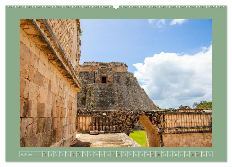 Ruines Mayas du Mexique (Calendrier mural CALVENDO 2024) 