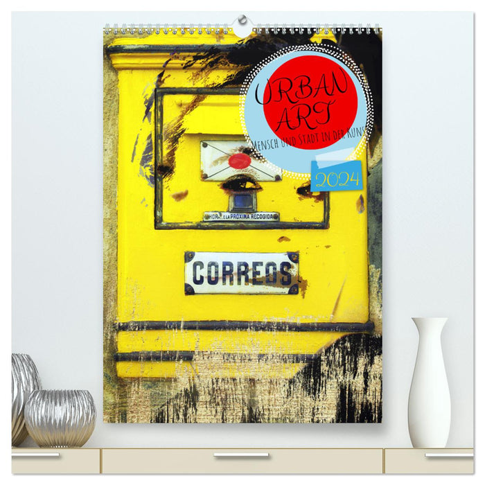 UrbanArt People and City in Art (CALVENDO Premium Wall Calendar 2024) 