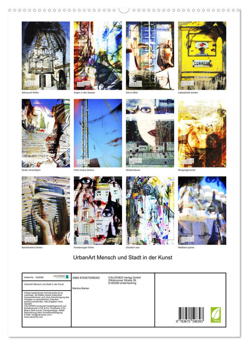 UrbanArt People and City in Art (CALVENDO Premium Wall Calendar 2024) 