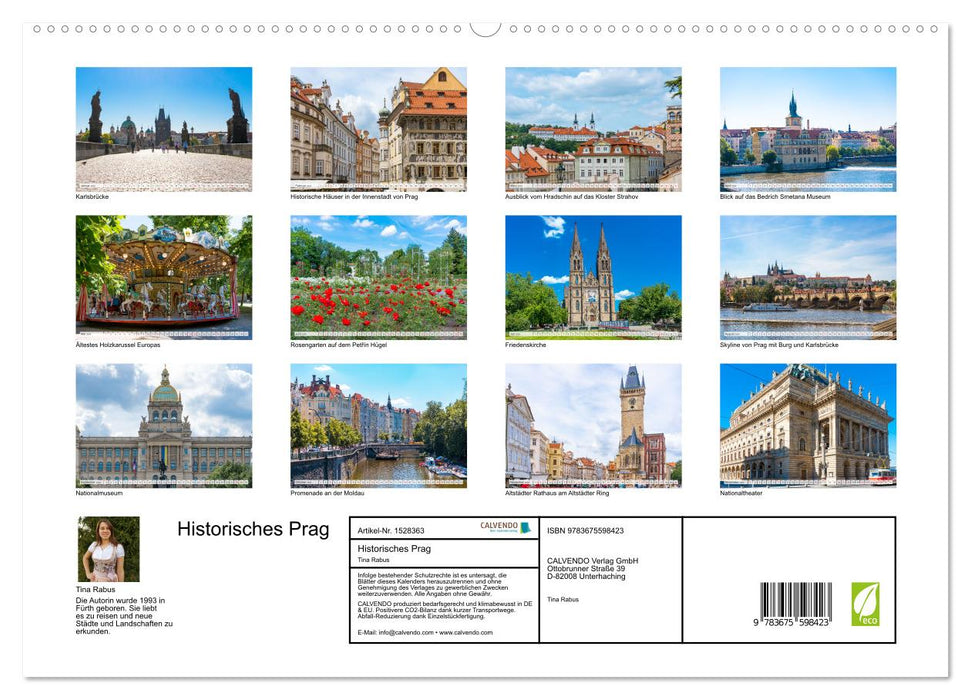 Historisches Prag (CALVENDO Premium Wandkalender 2024)