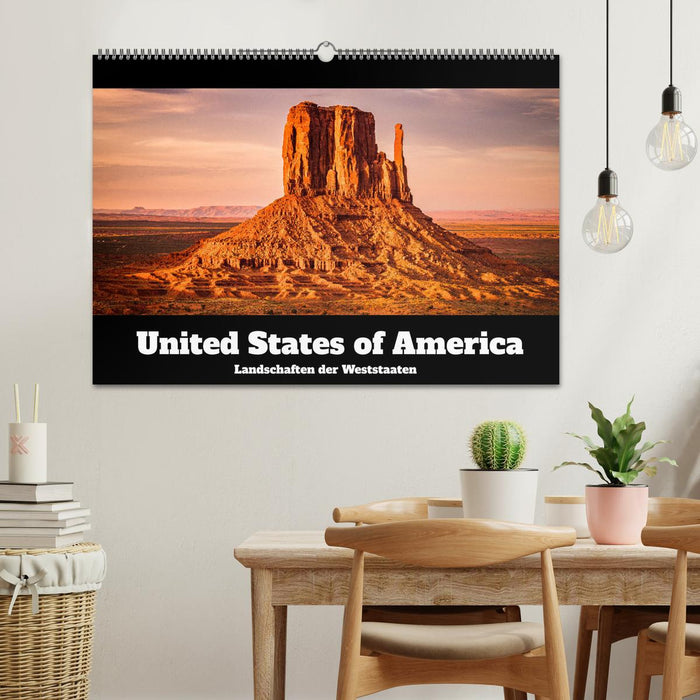 USA: Landschaften der Weststaaten (CALVENDO Wandkalender 2024)