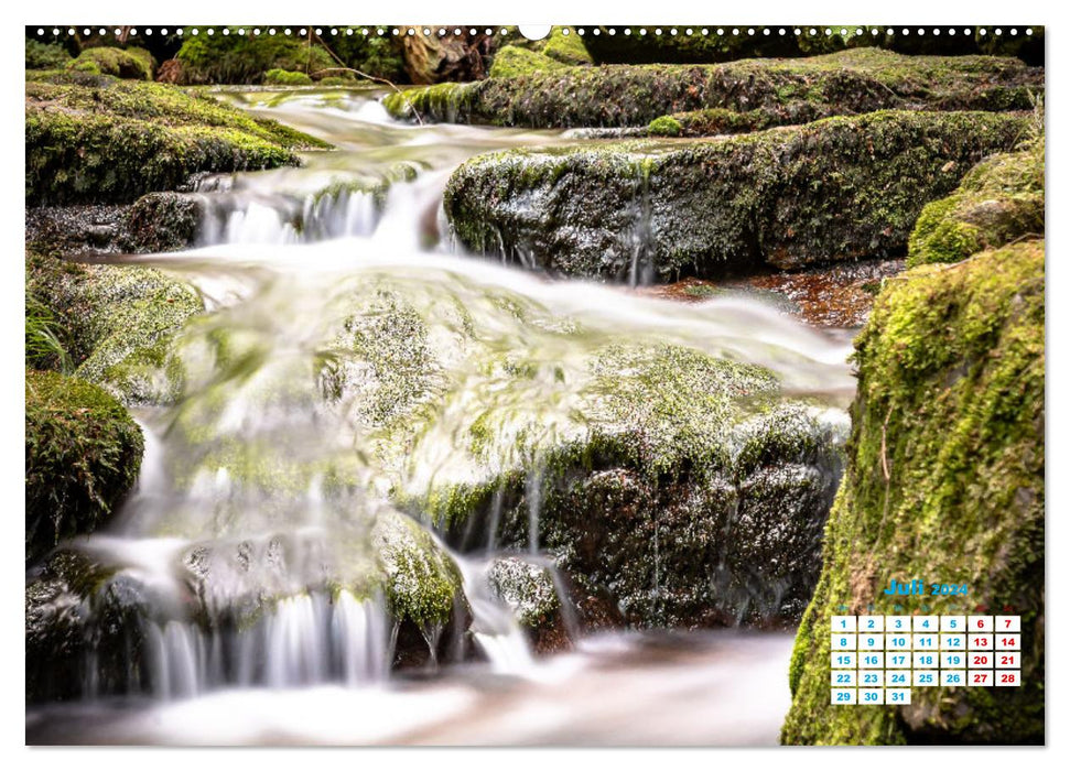 Waterfall in Bühlertal (CALVENDO Premium Wall Calendar 2024) 